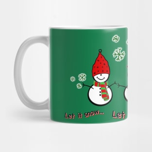 Three Mini Snowmen - Let it snow! Mug